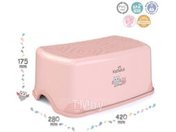Табурет-подставка Kidwick Черепаха / KW190300 (розовый/темно-розовый)