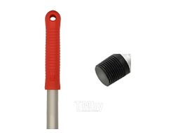 Ручка для МОПа алюминиевая с резьбой, 130см, d=22мм, желтый Selmop AES130R