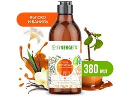 Гель для душа Карамельное яблоко и ваниль увл., натур., 380мл SYNERGETIC