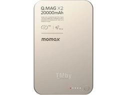Портативное зарядное устройство Momax IP133 Q.Mag X2 Titanium (IP133E)