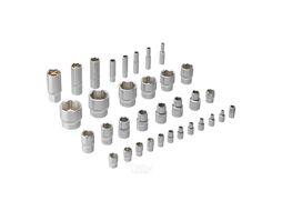 Набор инструментов, 1/2", 1/4", CrV, S2, пластиковый кейс, 84 предмета Denzel 15802