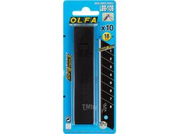 Лезвие BLACK MAX сегментированное, 18х100х0,5мм, 10шт OLFA OL-LBB-10B