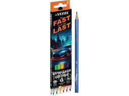 Карандаши 06цв "Fast Or Last" 2М, шестигранные, в карт.уп. deVente 5021537