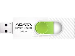 USB-флэш накопитель 32Gb AData UV320 AUV320-32G-RWHGN, USB3.2, White/Green