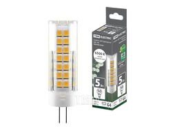 Лампа светодиодная G4-5 Вт-230 В-6500 К, SMD, 16x55 мм TDM SQ0340-0218