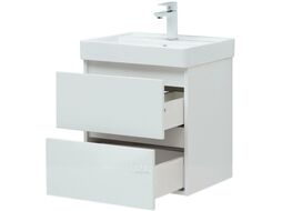 Тумба с умывальником Aquanet Вега 50 / 308337 (белый глянец)