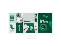 Тетрадь "Office", А4, 80 листов, клетка, ассорти BG Т4ск80 60326