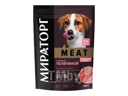 Сухой корм с нежной телятиной для взрослых собак мелких пород, 0.5 кг Meat Мираторг