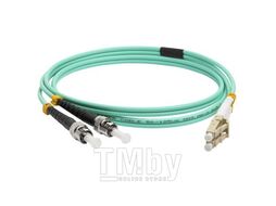 Патч-корд оптический, дуплексный, LC/PC-ST/PC, OM3, LSZH, 5.0 м Lanmaster LAN-2LC-2ST/OM3-5.0