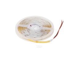Лента светодиодная COB - 9,8W/m, 24V, 8мм, 320 д/м, IP20, теплый белый (3000K) - 5м, AKS