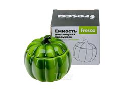 Емкость для сыпучих продуктов керамическая "тыква" 11*11*9 см Fresca BB102171