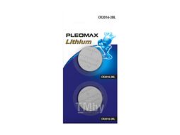 Батарейка PLEOMAX CR2016 Samsung литиевый, дисковый, 2 шт SmCR2016 2BL