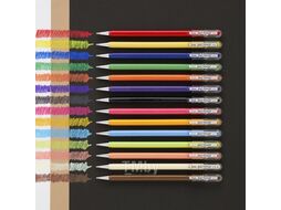 Набор ручек гелевых Mattehop "Original + Sweet Set", 0.5 мм, ассорти, 14 шт Pentel K110-V14ST