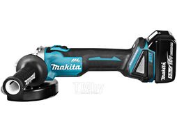 Аккум. углошлифмашина MAKITA DGA 504 RT в чем. (18.0 В, 2 акк., 5.0 А/ч, Li-Ion, диск 125х22.0 мм, вибро)