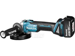 Аккум. углошлифмашина MAKITA DGA 504 RT в чем. (18.0 В, 2 акк., 5.0 А/ч, Li-Ion, диск 125х22.0 мм, вибро)