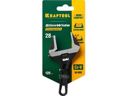 Ключ разводной SlimWide Compact, 120 / 28 мм, Kraftool 27266-15