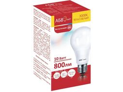 Лампа светодиодная АБВ A60 10W 3000К E27