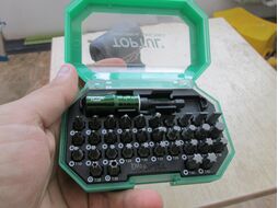 Набор бит 1/4" 35шт. с магнитным держателем TOPTUL (GACW3502)