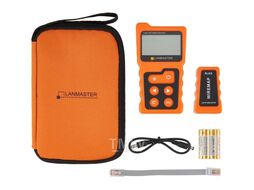 Тестер витой пары с дисплеем, с определением параметров POE Lanmaster LAN-TST-WRM-400-POE