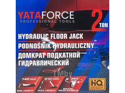 Домкрат подкатной гидравлический 2т YATAFORCE YF-TA82008