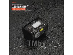 Фонарь налобный светодиодный 500lm, 3+5W, 50M, 3.7V, 1200mAh, IP44, Type-C H-D T62