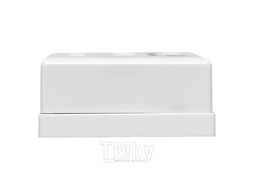 Розетка настенная TERACOM PRO Cat.6 неэкранированная 2 порта RJ-45 Dual IDC белая EKF TRP-WBOX-2RJ45-6UTP-WH
