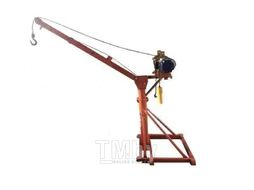 Мини-кран строительный TOR KM 300/500 кг 60/30 м с поворотной стрелой и электролебедкой (380В)