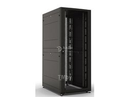 Шкаф серверный ПРОФ напольный 42U (800x1200) дверь перфор. 2 шт., черный, в сборе ЦМО ШТК-СП-42.8.12-44АА-9005