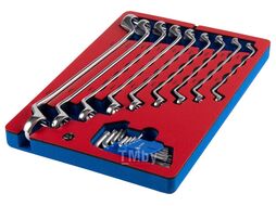 Набор накидных ключей и Torx L-образных, ложемент, 18 предметов МАСТАК 5-23118