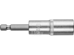Бита с торцовой головкой, удлиненная, Cr-V, хвостовик E 1/4, 13мм Kraftool 26396-13