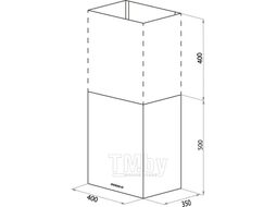 Кухонная вытяжка HOMSair PHLOX Push 40 белый