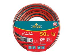 Шланг PREMIUM поливочный, 40атм., армированный, 5-ти слойный, 1/2х50м RACO 40300-1/2-50_z01