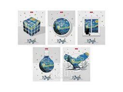 Тетрадь 48л в клетку "1Gogh", мат. ламинация, тиснение, ассорти Hatber 48Т5лтВ1/077287