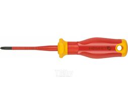 Отвертка 100 мм, 1000 В, PZ2/SL6, SLIM, S2 HOEGERT HT1S977-1