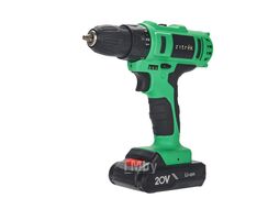 Аккумуляторная дрель-шуруповерт Green 20-Li Plus, 20В, 2х2.0 Ач Zitrek 083-1115
