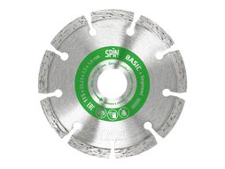 Диск алмазный сегментная кромка сухой рез 115х22,23х7,5x1,9 мм "Segment Basic" Spin 651119
