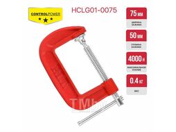 Струбцина винтовая CONTROL (тип G, 75х50 мм, 4000 Н, сталь/чугун) PIT HCLG01-0075