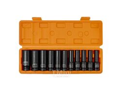 Головки ударные глубокие, набор 11пр., 1/2" (6гр.) Partner PA-4117-5MPB