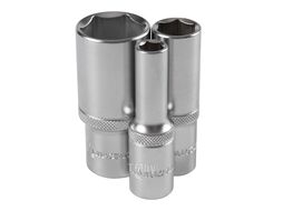 Набор глубоких торцевых головок 1/2", шестигранные, 8-36 мм, ложемент, 21 предмет МАСТАК 5-014021