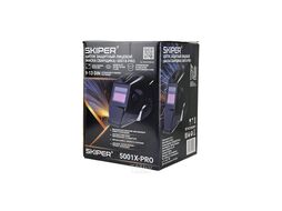Сварочная маска SKIPER 5001X-PRO (1/1/1/2; 92х42мм; DIN 4/9-13, шлифовка)