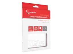 Внешний корпус 2.5" Gembird USB 2.0 SATA металл серебро EE2-U2S-41-S