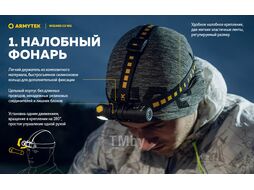 Фонарь Armytek Wizard C2 WG Magnet USB / F09201C (белый)