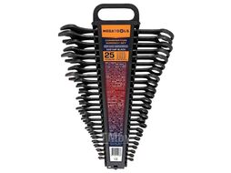 Ключи комбинированные, набор 25пр. (6-28, 30, 32мм) MEGATOOLS MT-5261MP BLACK