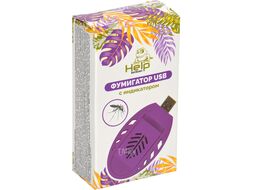 Фумигатор USB для пластин, с индикатором, Help 80554