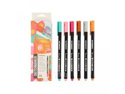 Ручка капиллярная "Sketchmarker Artist fine pen Mid", 6 шт Sketchmarker SMFP-6set4