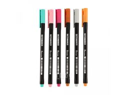 Ручка капиллярная "Sketchmarker Artist fine pen Mid", 6 шт Sketchmarker SMFP-6set4
