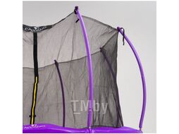 Батут пружинный с защитной сеткой CALVIANO 374 см - 12ft INSIDE master purple