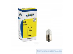 Лампа накаливания R10W BA15d 24V 10W NARVA 17322