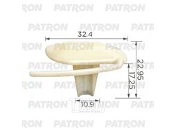 Клипса пластмассовая GM применяемость: крепление заднего крыла PATRON P37-3883