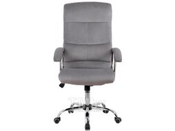 Офисное поворотное кресло Kingstyle SHL-8 Sane Velvet Chrome (серый)